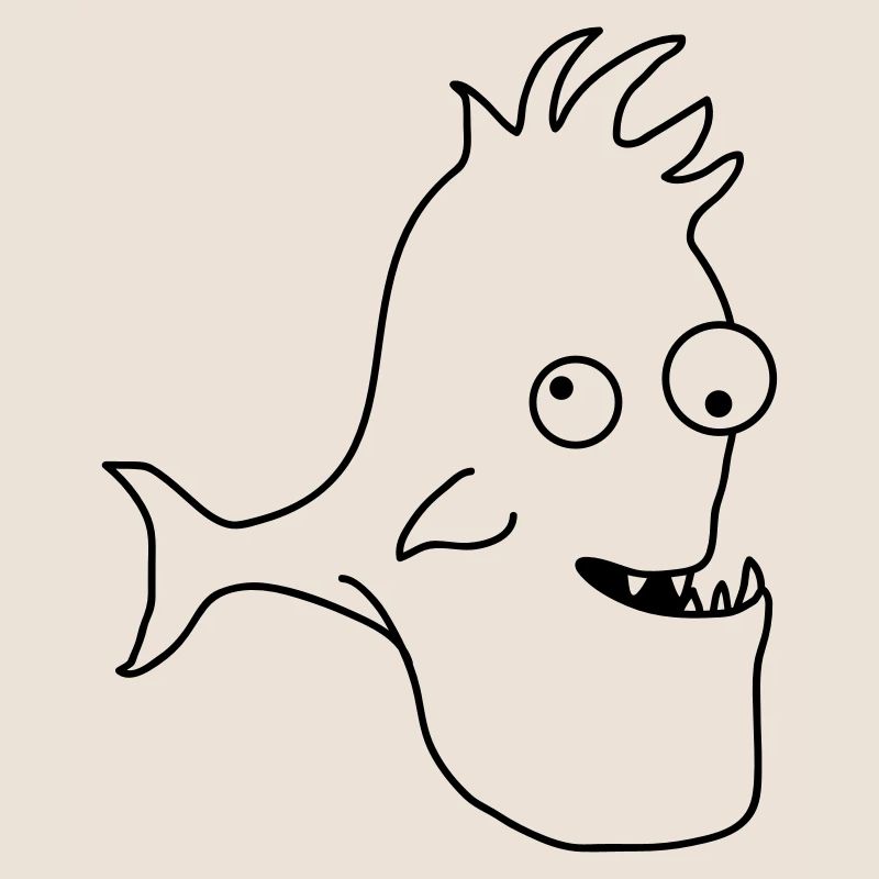 Stupid Crazy Comic Fish