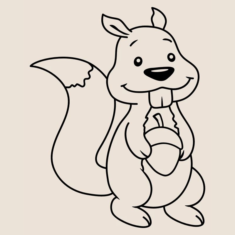 Nuss Comic Eichhörnchen