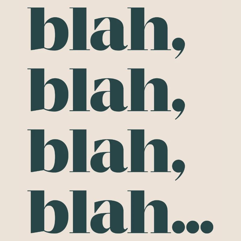 Blah bla bla