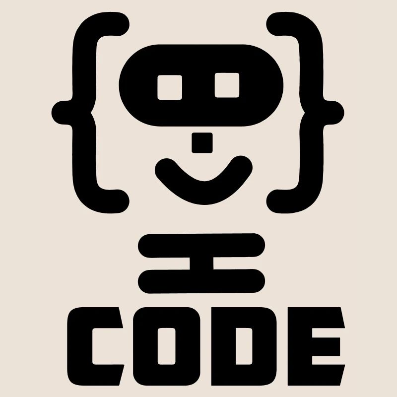 Hacker-Programmierer-Code-Logo mit Text CODE