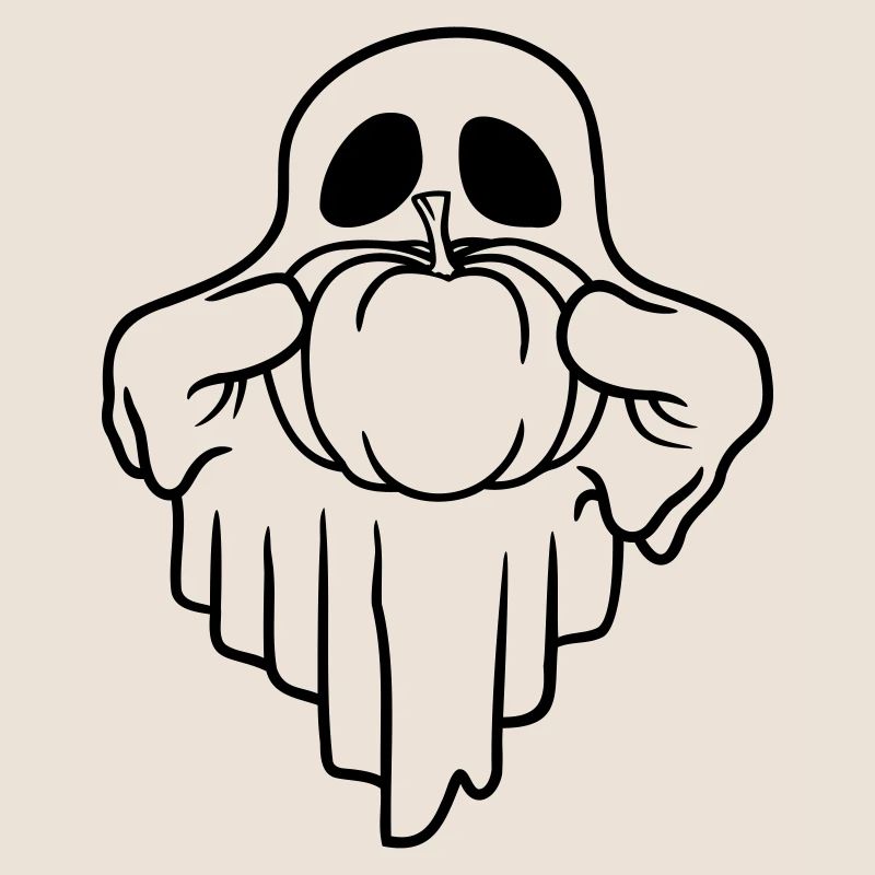 Halloween Pumpkin Ghost Comic