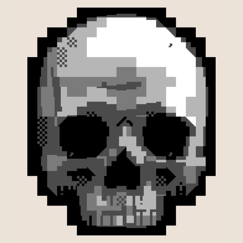 PETSCII Schädel