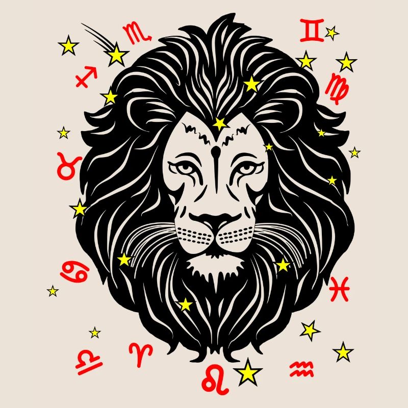 Sternzeichen Stern Logo Löwe