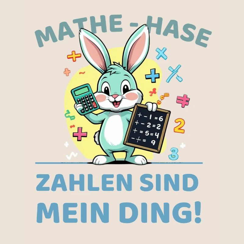 Math bunny with calculation task