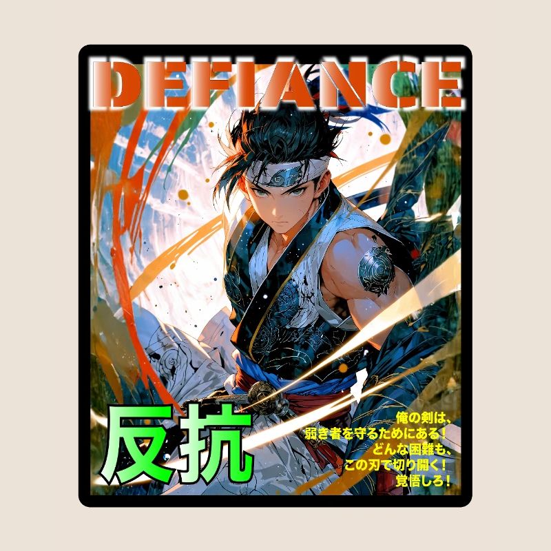 Kampfgeist Samurai Illustration