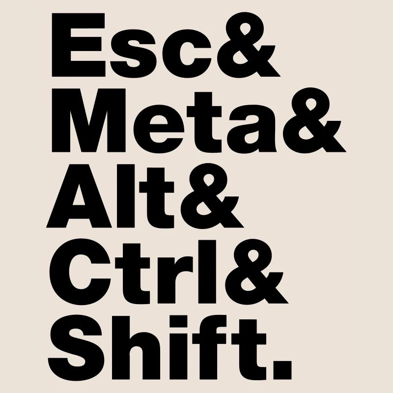 Esc & Meta & Alt & Ctrl & Shift
