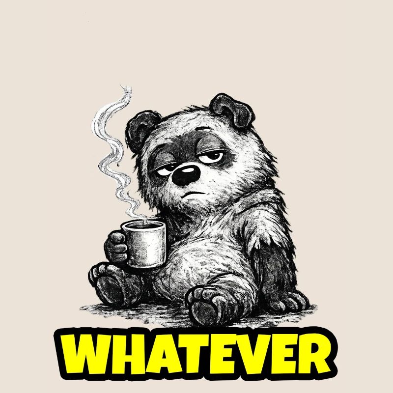 Whatever – Grumpy Bear Coffee (Sketch)