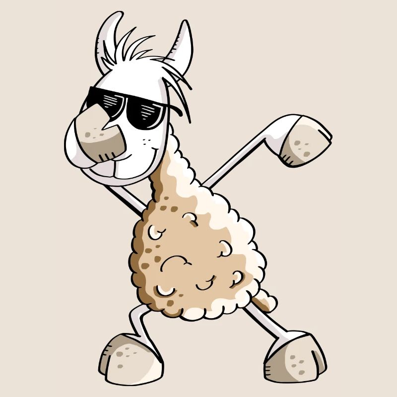 Cool Dab Dance Lama - Dabbing Alpaga - Comic Fun