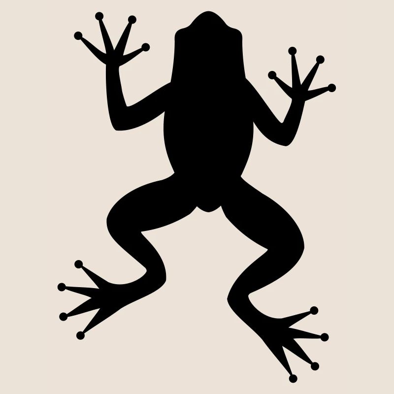 Frog toad tree frog silhouette