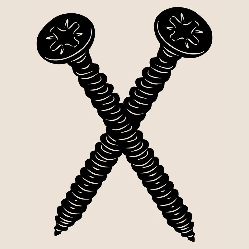 Two screws crossed