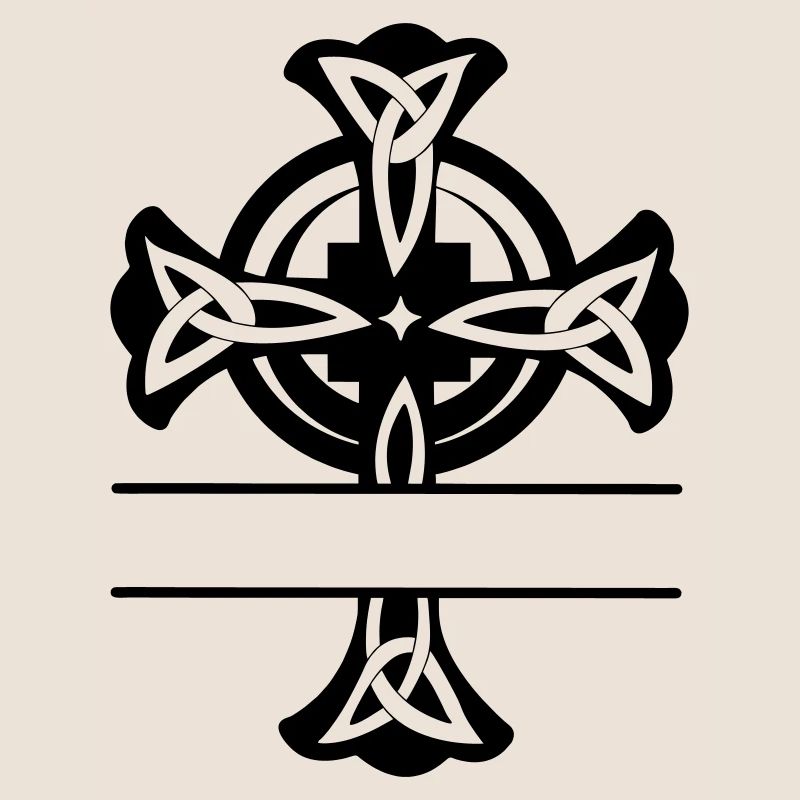 Keltisches Kreuz Logo oder Monogramm