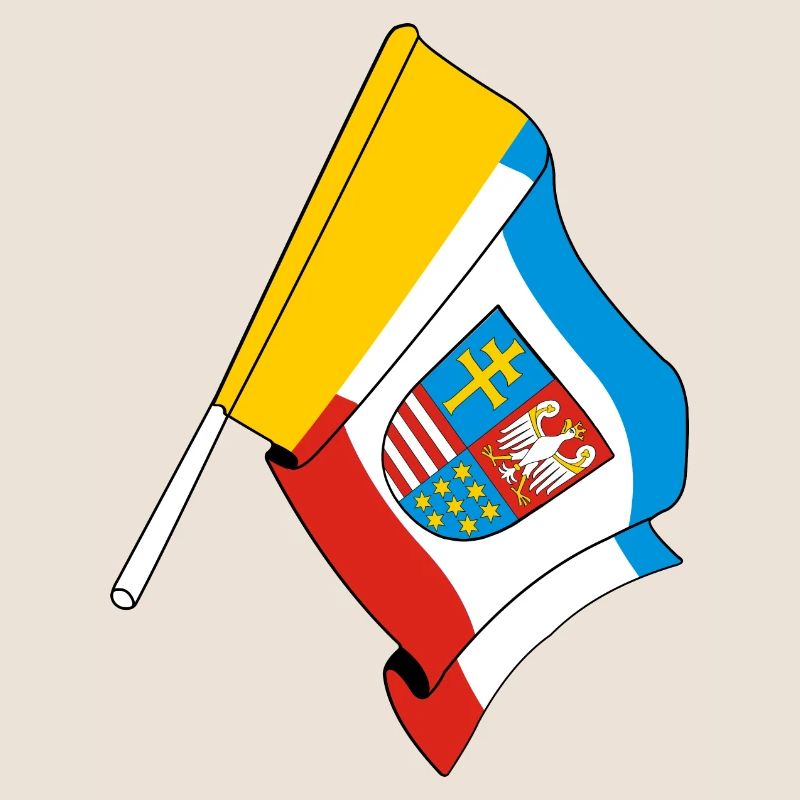 Drapeau Sainte-Croix Pologne