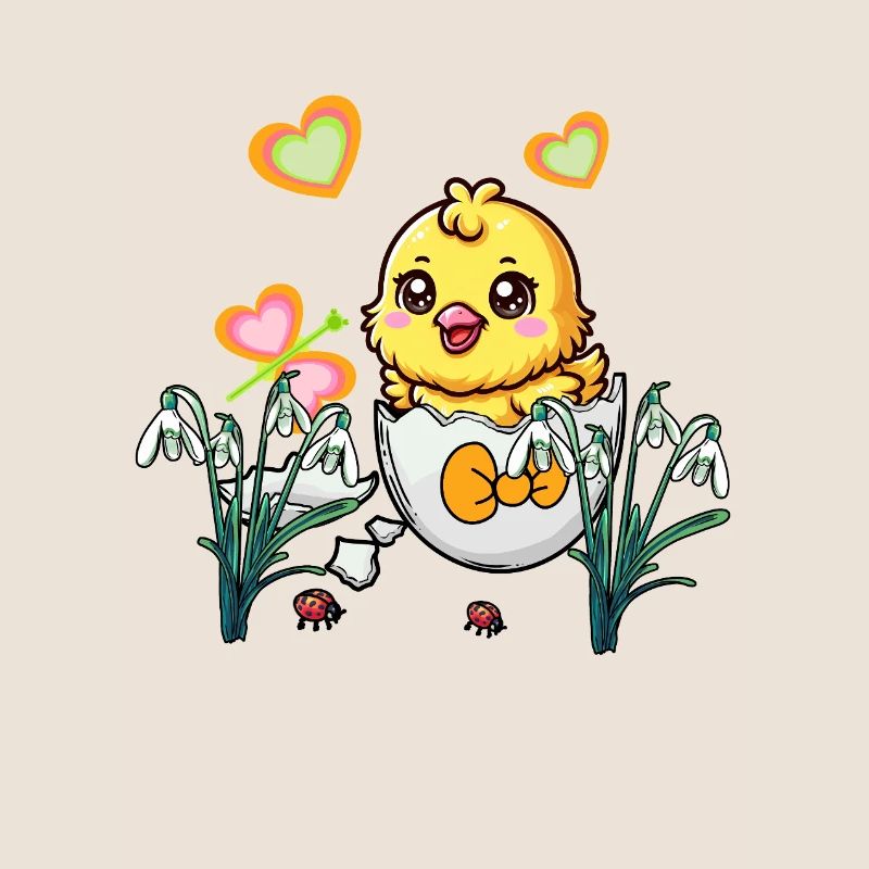 Easter Egg Easter Chick Retro Eggs Egg Kids