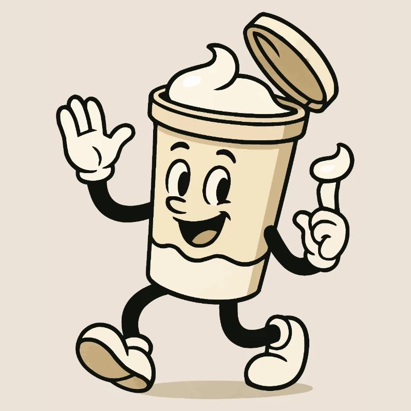 Tasse à glace bande dessinée
