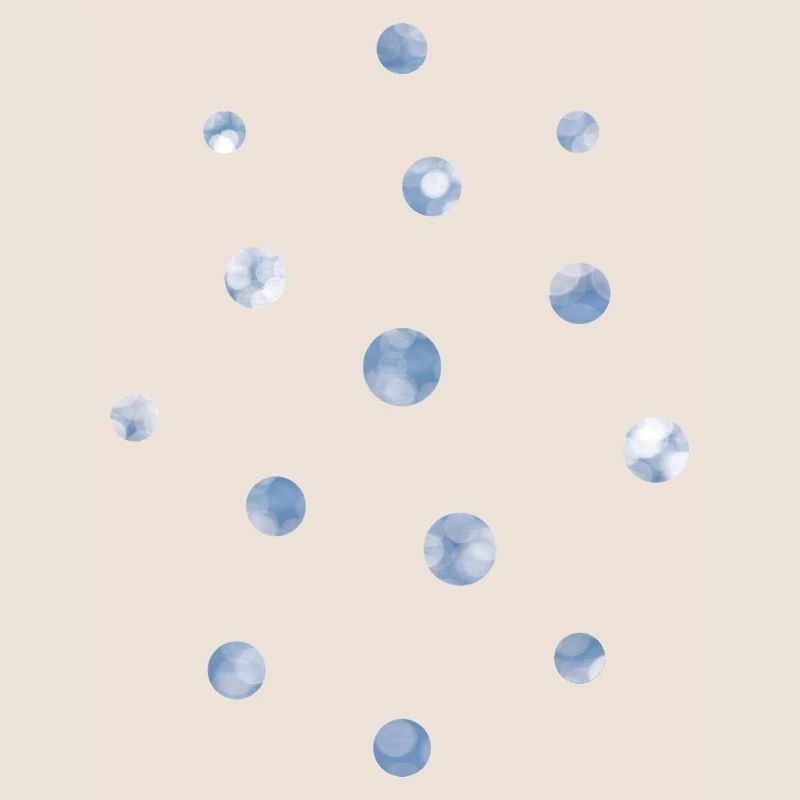 Blue Bokeh Light Points Pattern