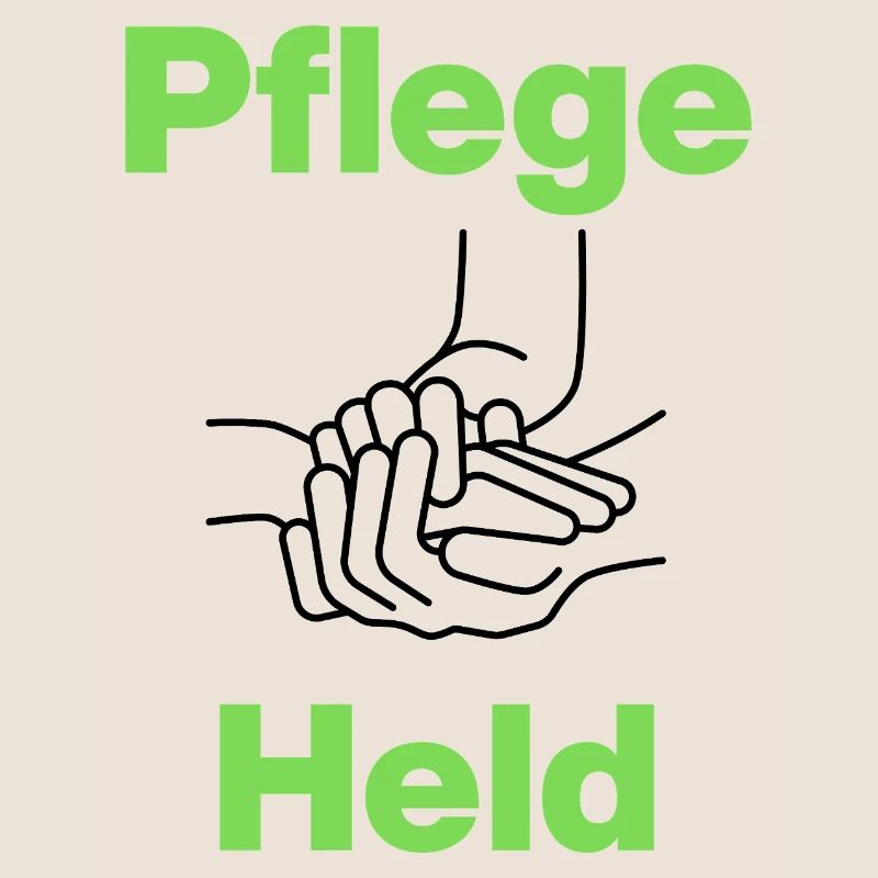 Pflegeheld, Hände, mit Herz, Pfleger, Pflegerin