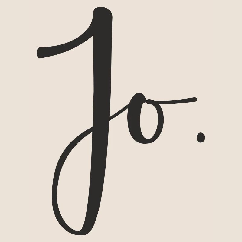 Jo – Conception de texte de lettrage manuel