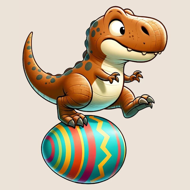 Dancing T-Rex, Easter Eggshell Fun