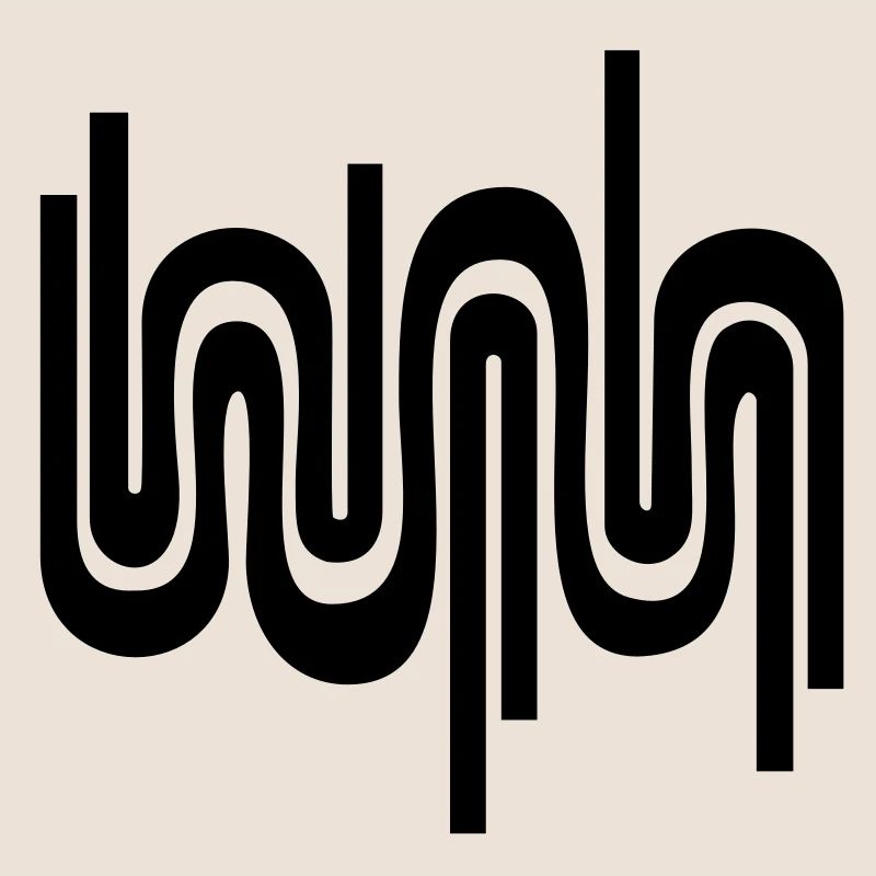 Abstract wave / 70s pattern