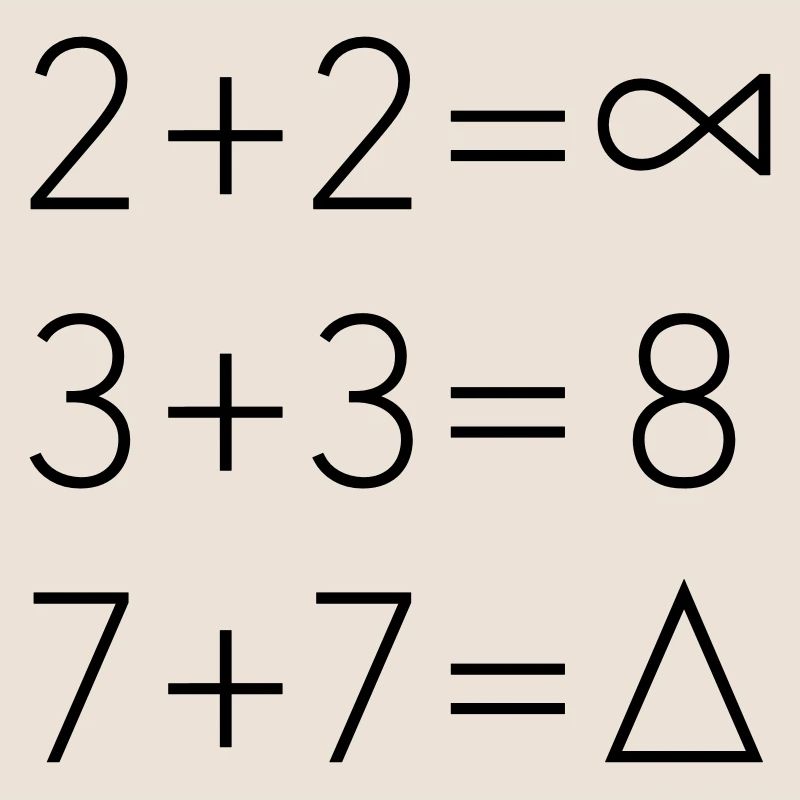 Hipster Math Ace Style de s'attendre triangle