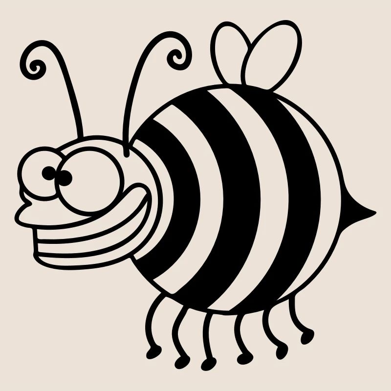 Funny thickness crazy bee