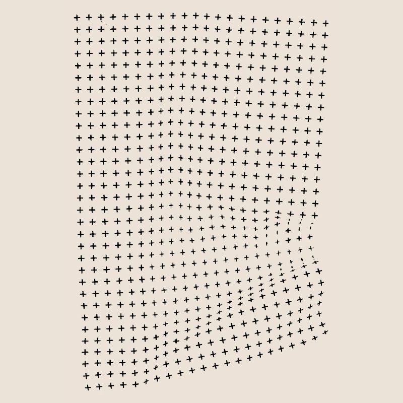 Optische Illusion eines Knitter effekts