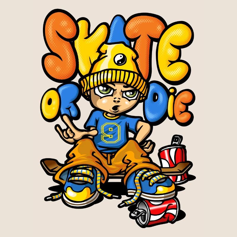 Skateboard und Graffiti