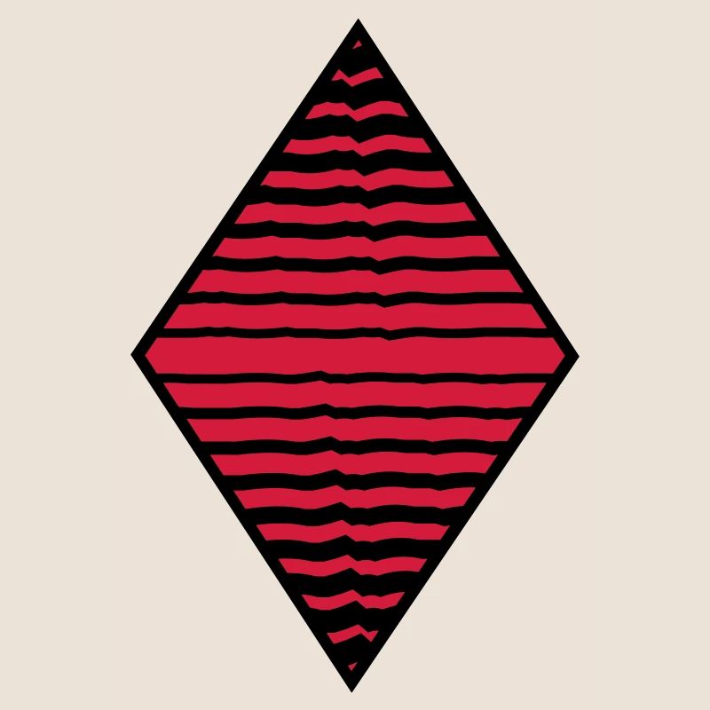 Rhombus form strokes pattern many lines