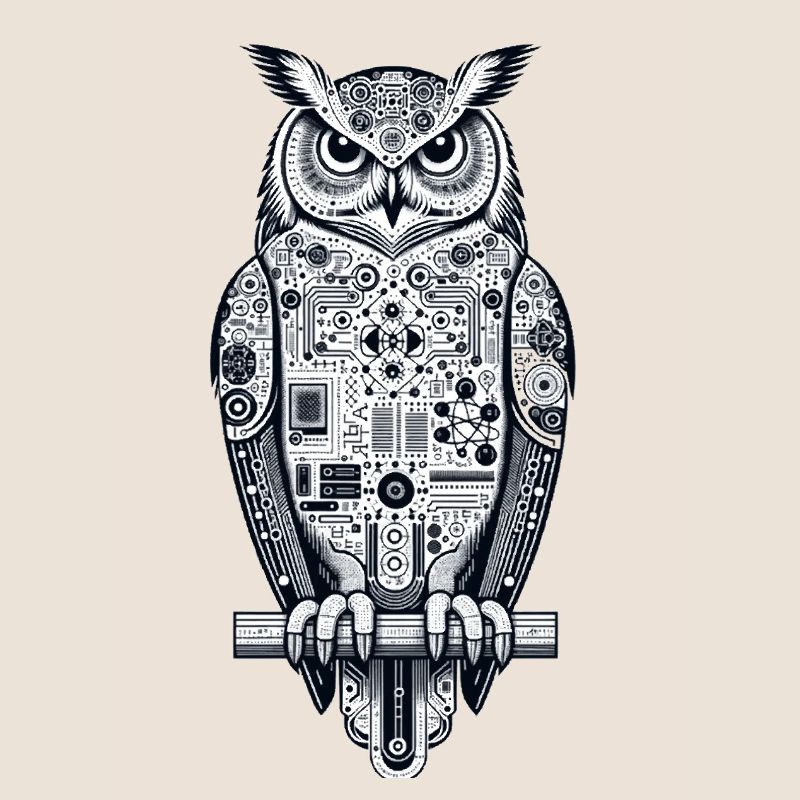 Uhu | Eule | Technischer UHU | Nachteule KI Eule