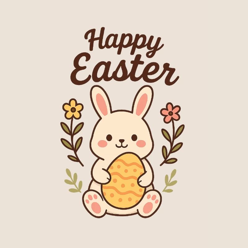 Bunny with an Easter Egg