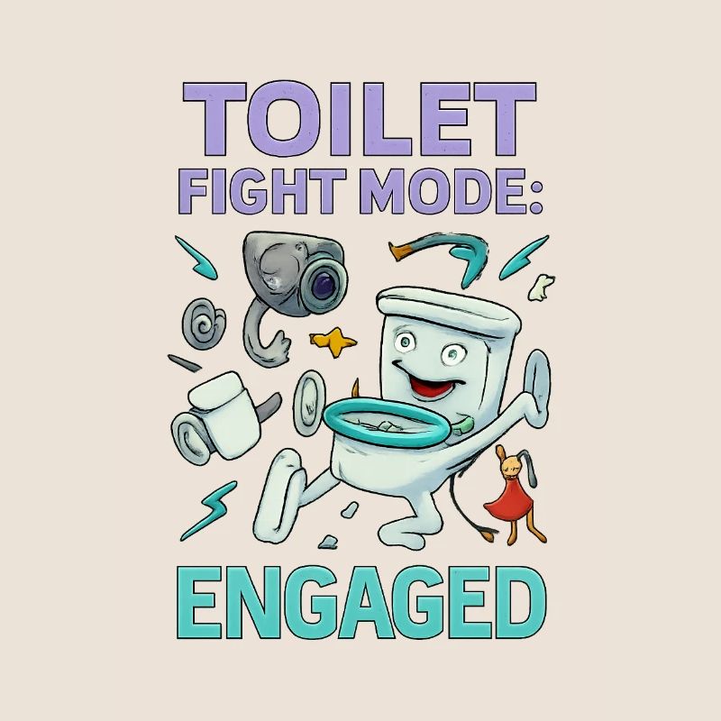 Toilettenkampf-Modus – Absurdes Hirnfäule-Design