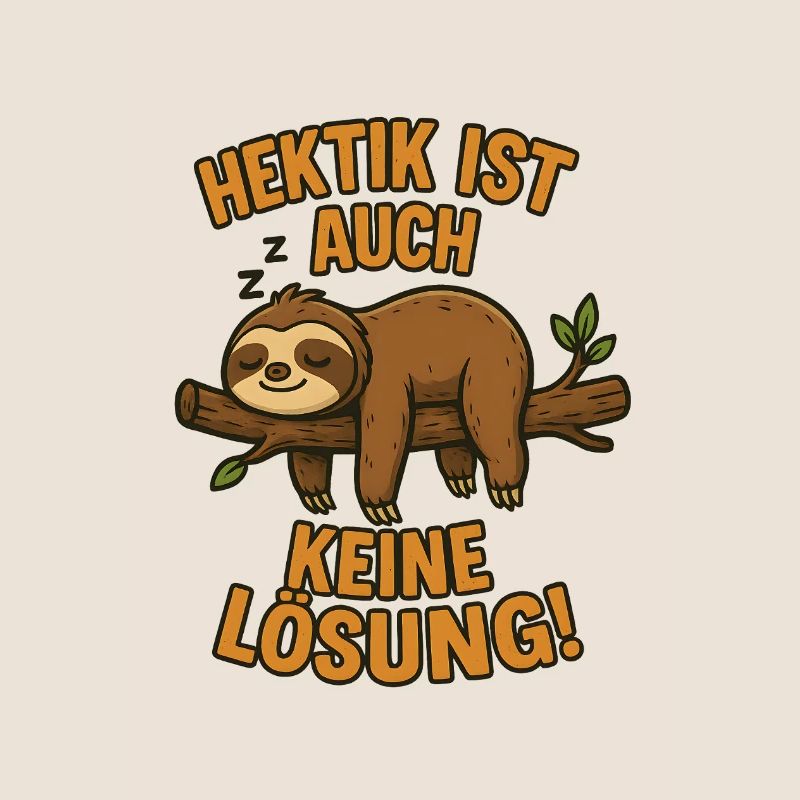 Hectic is also not a solution sleeping sloth
