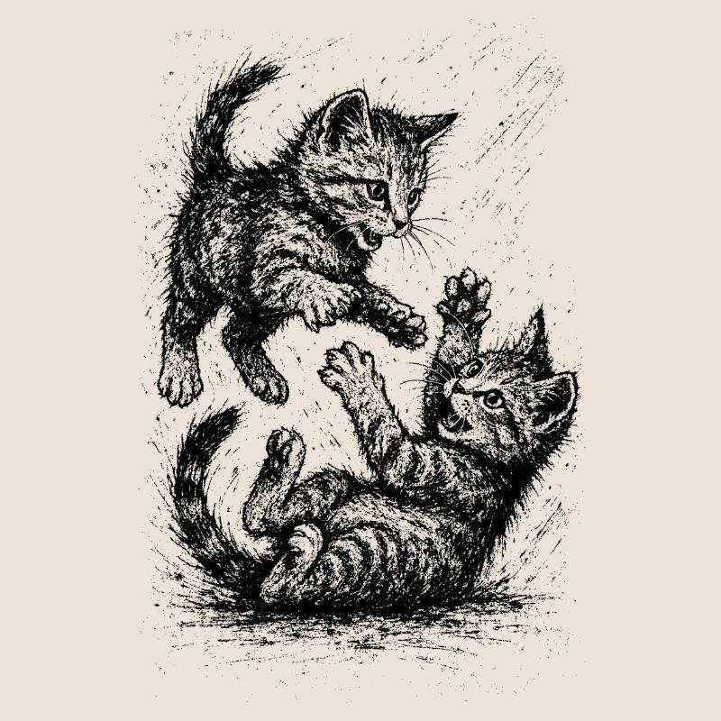 Rangée de chats