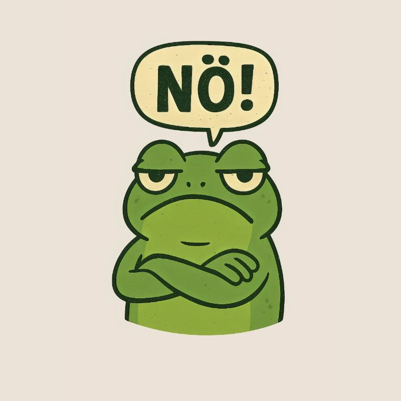Déclaration, non, grenouille, tout simplement non