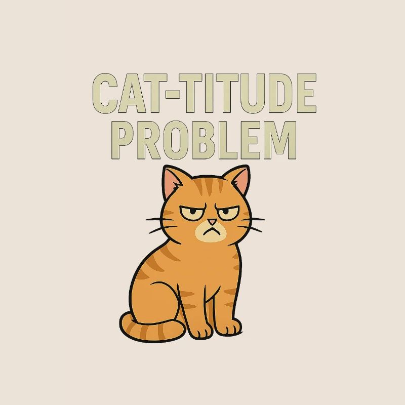 Catitude Problem Mürrische Katze Meme
