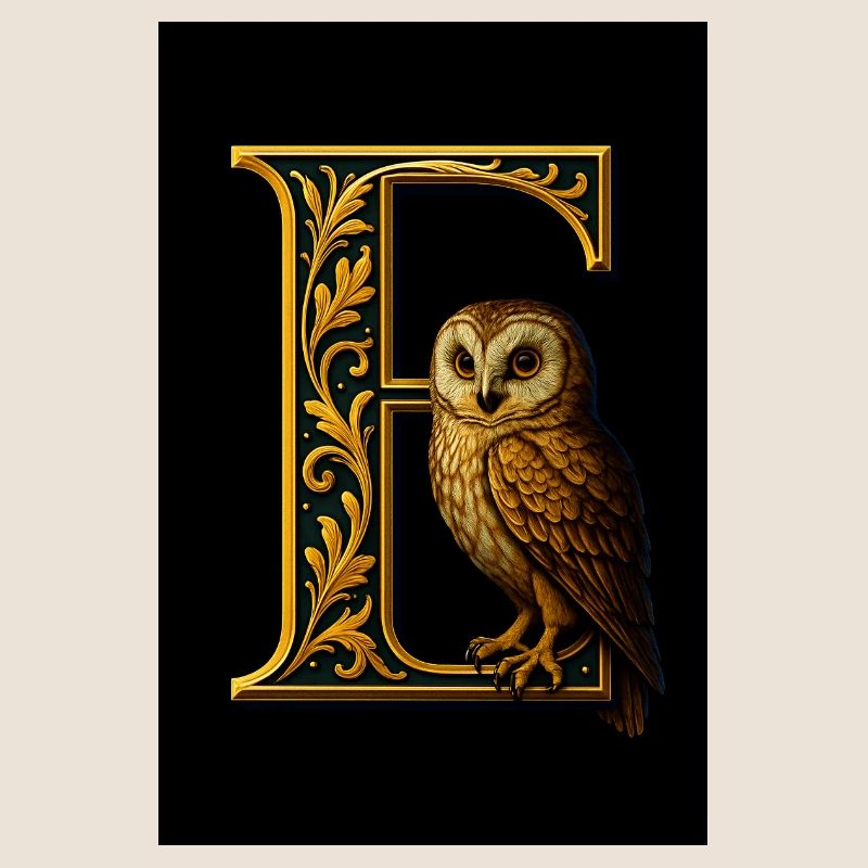 E - Magic Ornament with Owl