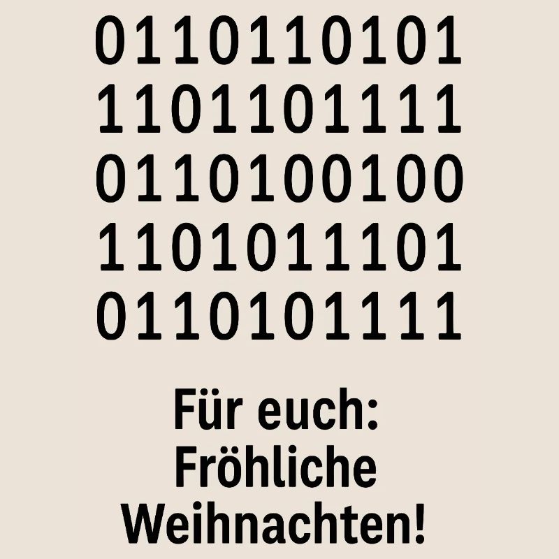 Christmas Code Binary Pattern