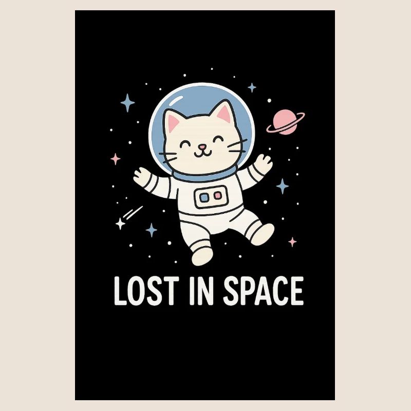 Astronaute chat perdu dans l’espace