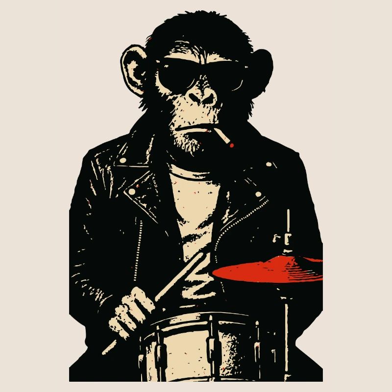 Chimp Rebel Drummer