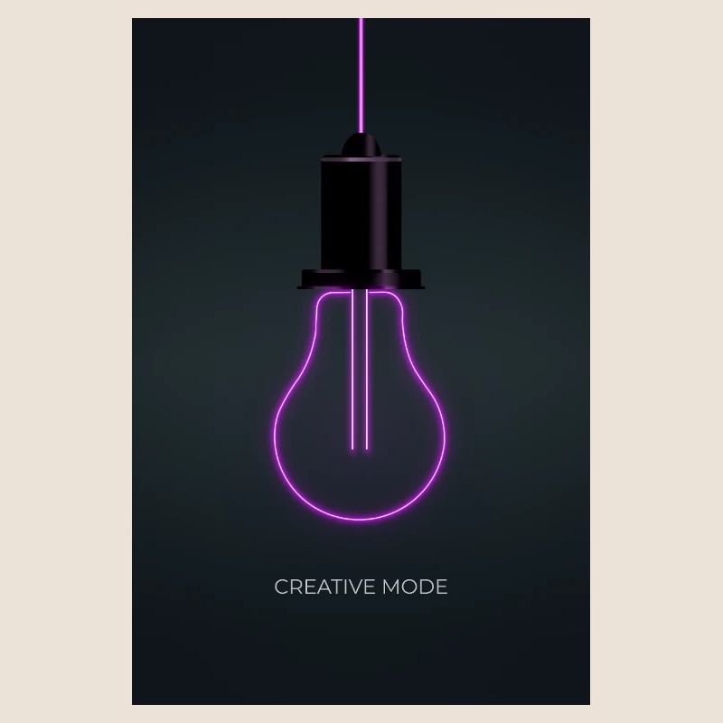 Affiche Créative de Mode Néon