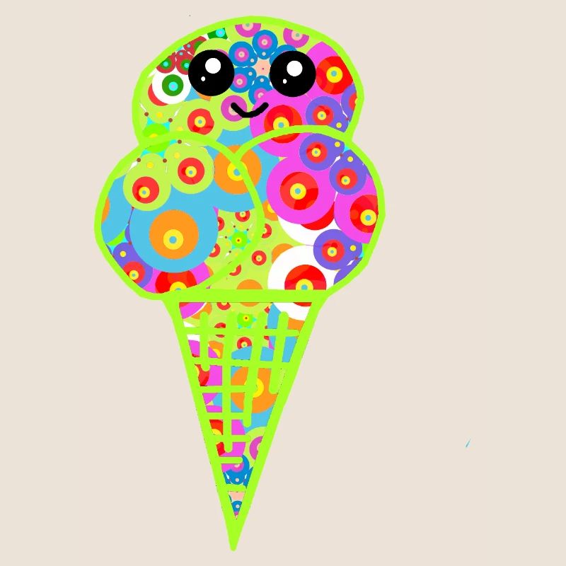 Retro Eis Vintage Kinder Kind 60er 