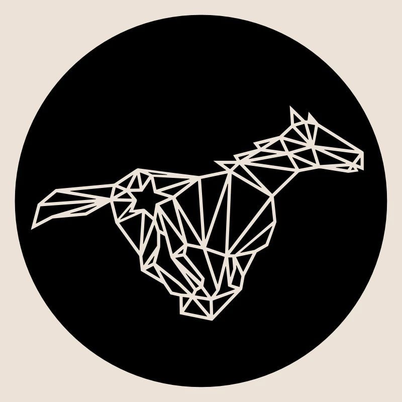 Polygon Pferd Kreis