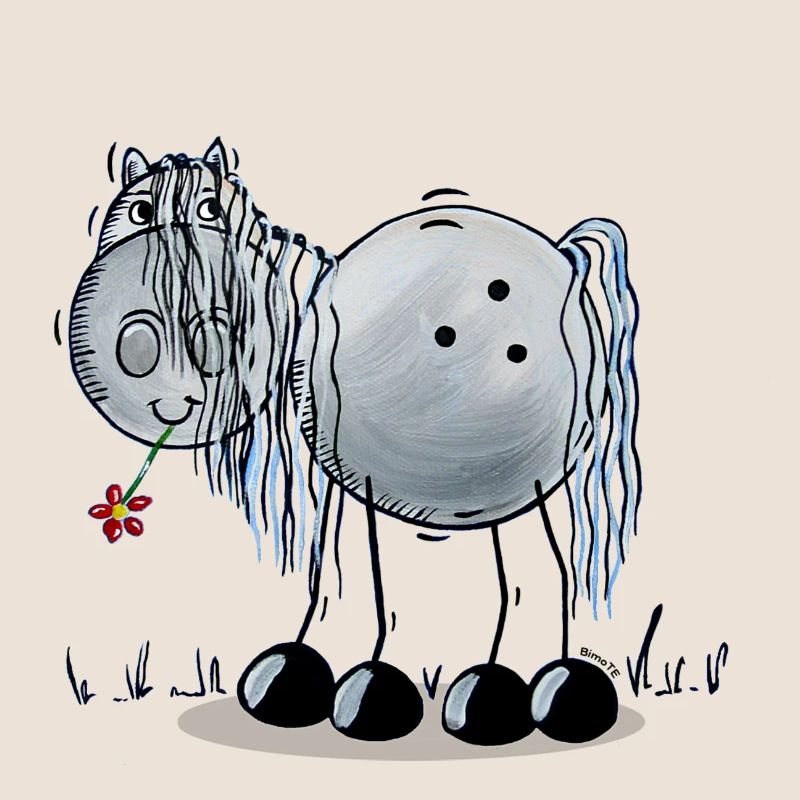 Pferd mit Blume
