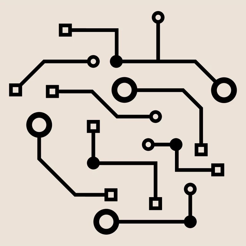 logo cool circuit wire data microchip circular