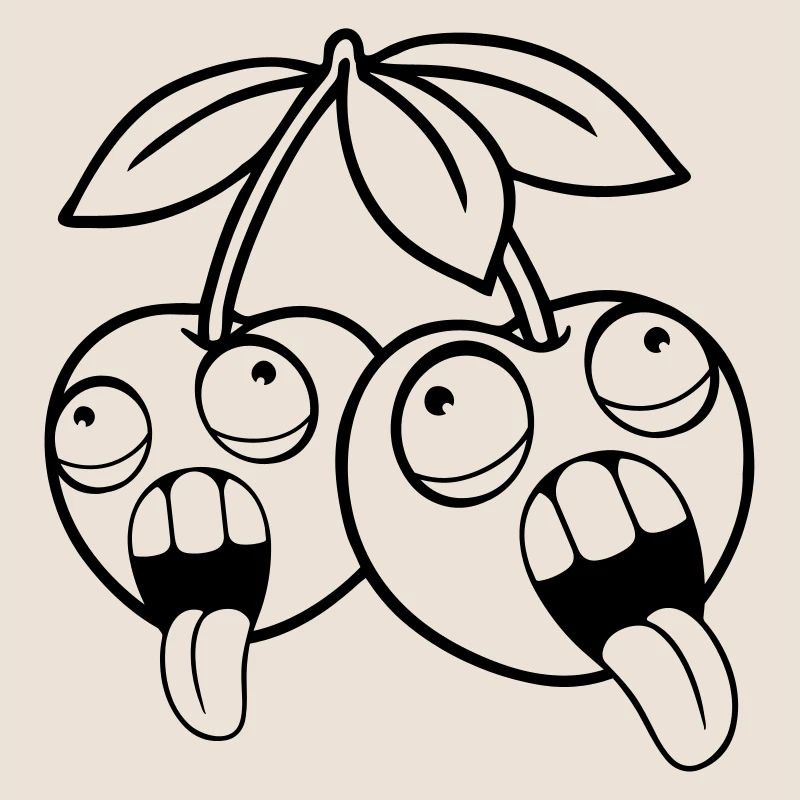 fruit 2 friends cherries crazy face head aug