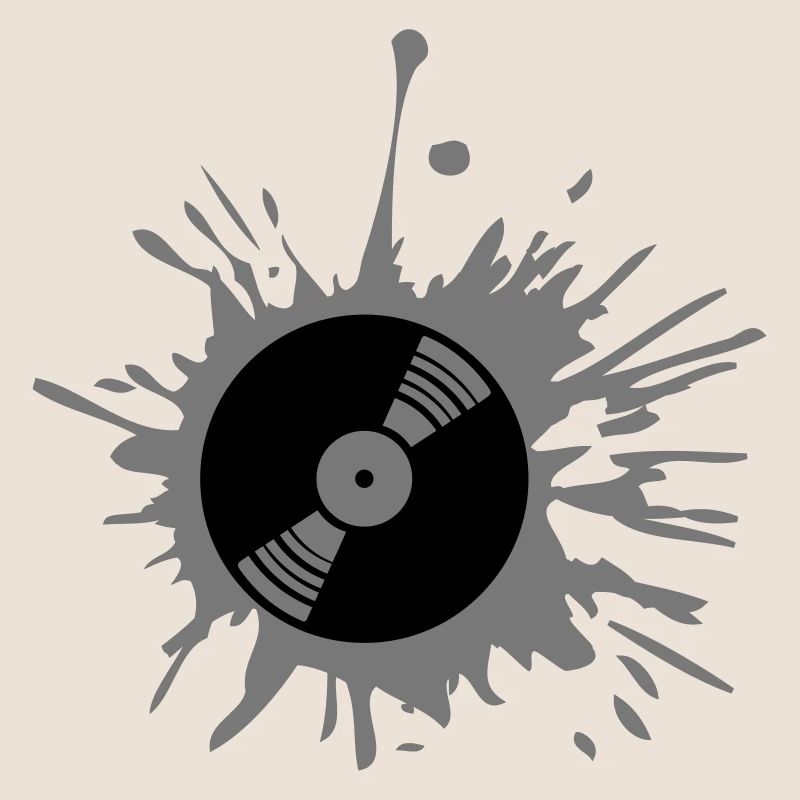 Fête de la musique de vinyle graffiti éclaboussures goutte