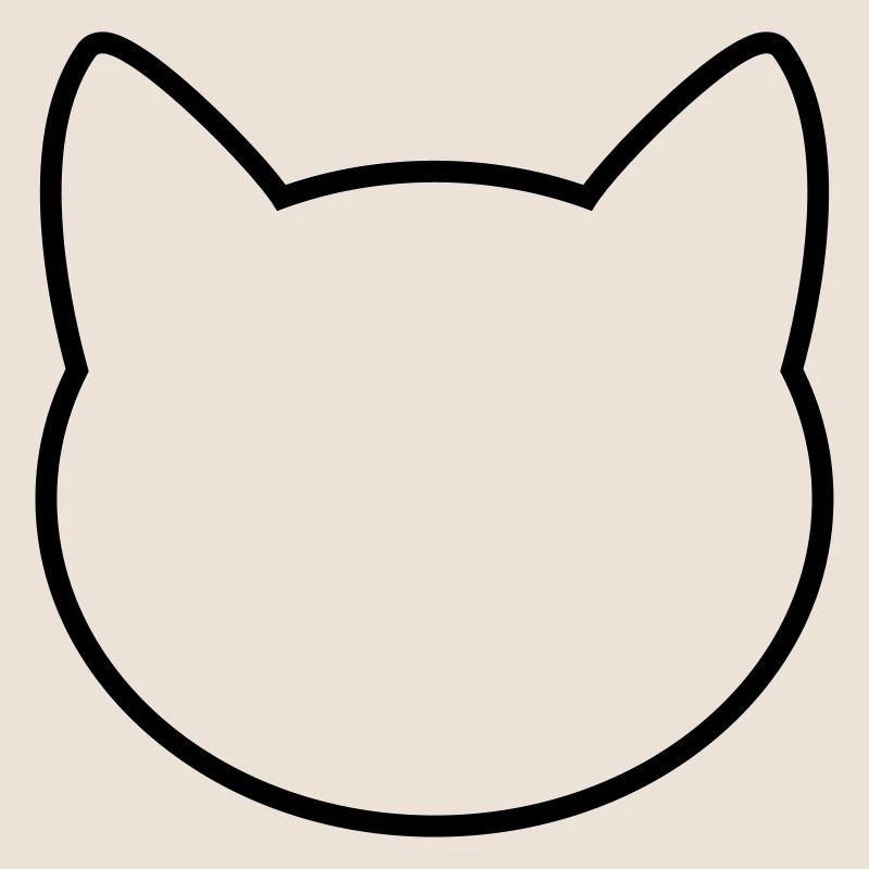 Contour d'icône de chat