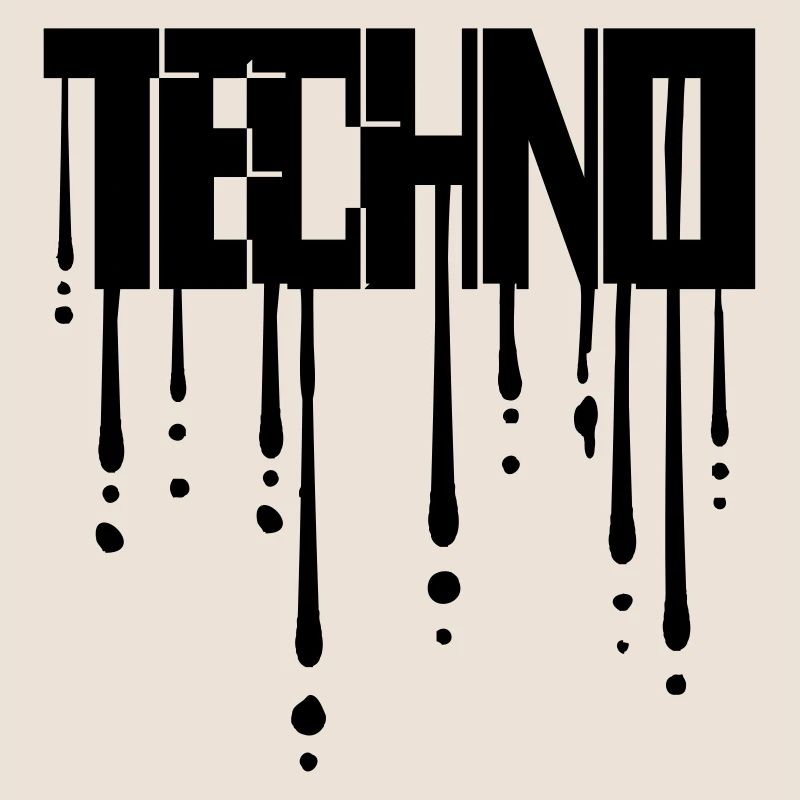 Gouttes de techno graffiti