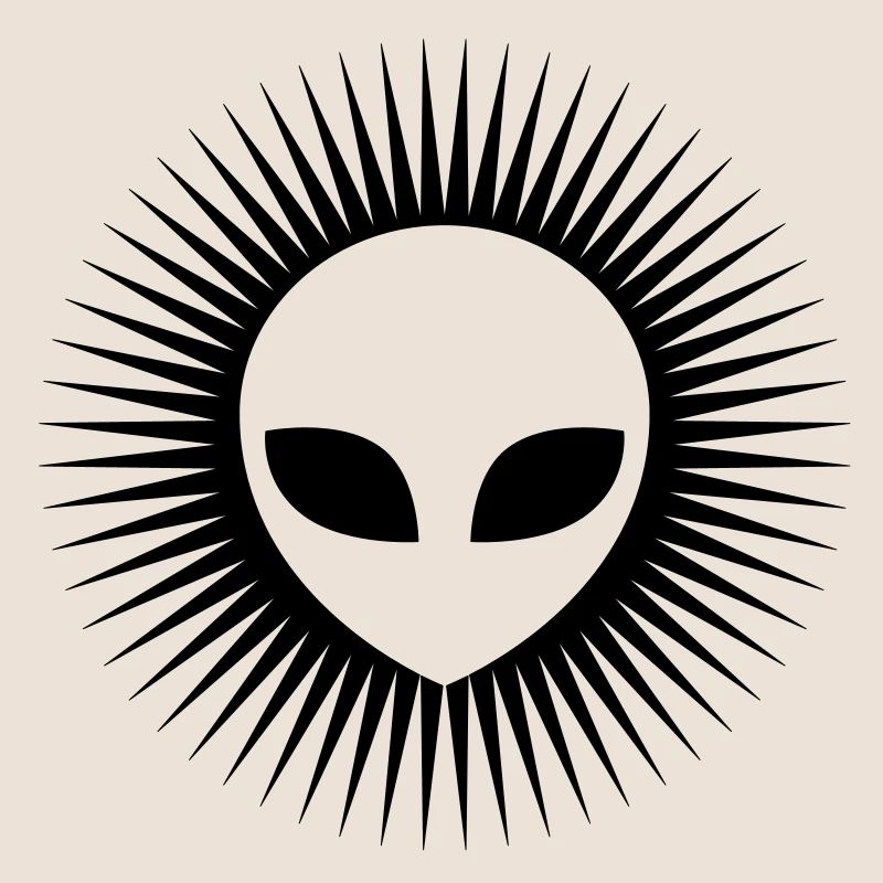 Alien Head Cool Logo
