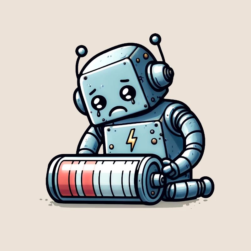 Robot Weak Battery Robo-Problems